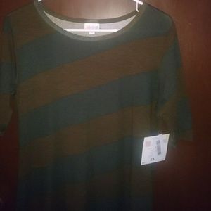 FINAL PRICE-BNWT bold stripe Lularoe Julia 2xl